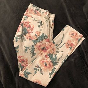 CURRENT/ELLIOT Floral Jeans